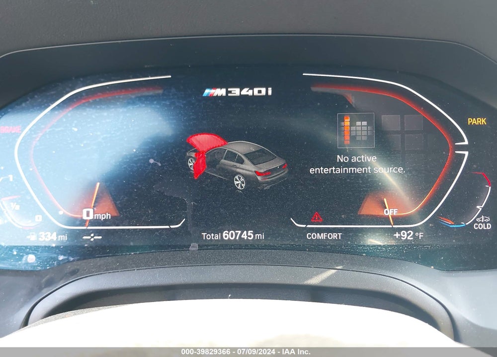 2021 BMW 3 SERIES M340I VIN: 3MW5U7J04M8B54656
