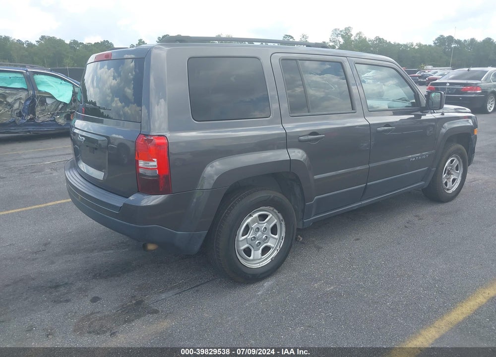 2016 JEEP PATRIOT SPORT VIN: 1C4NJPBA0GD747554