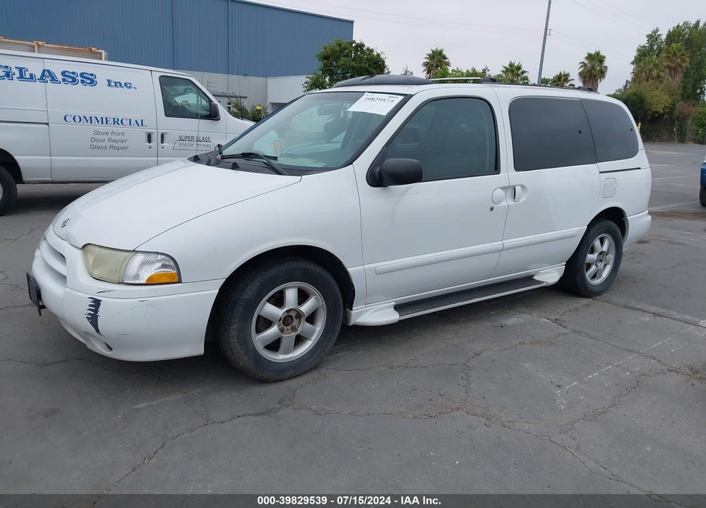 2001 NISSAN QUEST SE VIN: 4N2ZN16TX1D823736