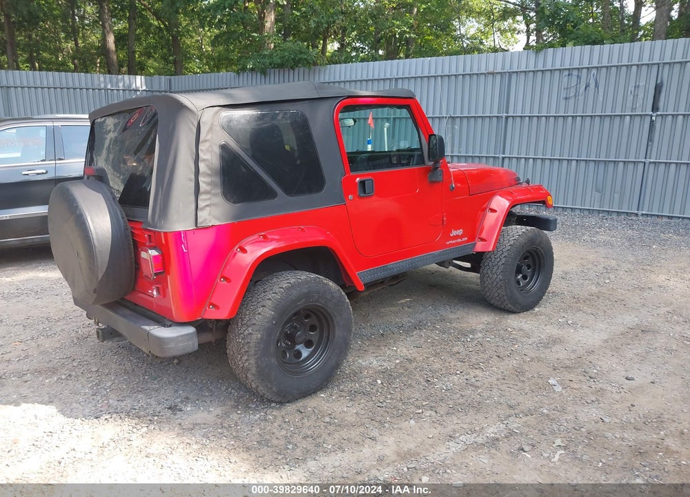 2004 JEEP WRANGLER SE VIN: 1J4FA29184P713198