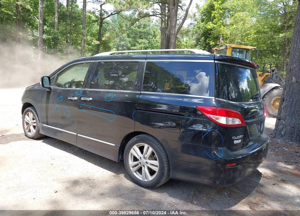 2014 NISSAN QUEST SL VIN: JN8AE2KP6E9100414