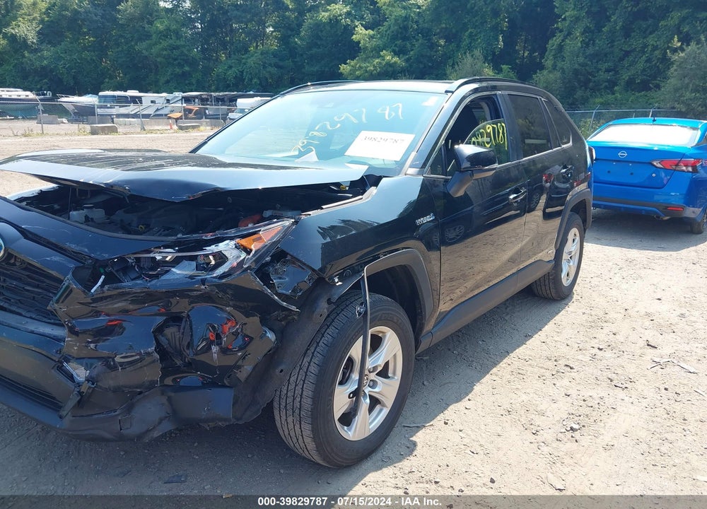 2021 TOYOTA RAV4 HYBRID XLE VIN: JTMRWRFV9MD126885