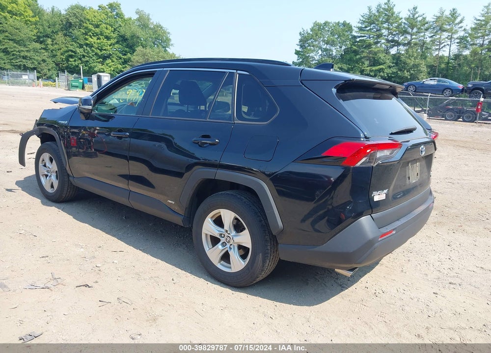2021 TOYOTA RAV4 HYBRID XLE VIN: JTMRWRFV9MD126885