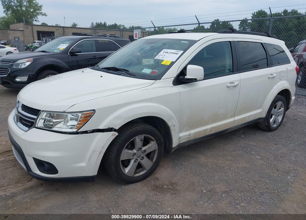 2012 DODGE JOURNEY SXT VIN: 3C4PDDBG6CT246160