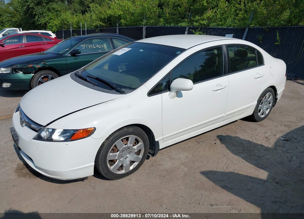 2007 HONDA CIVIC LX VIN: 2HGFA16587H316253