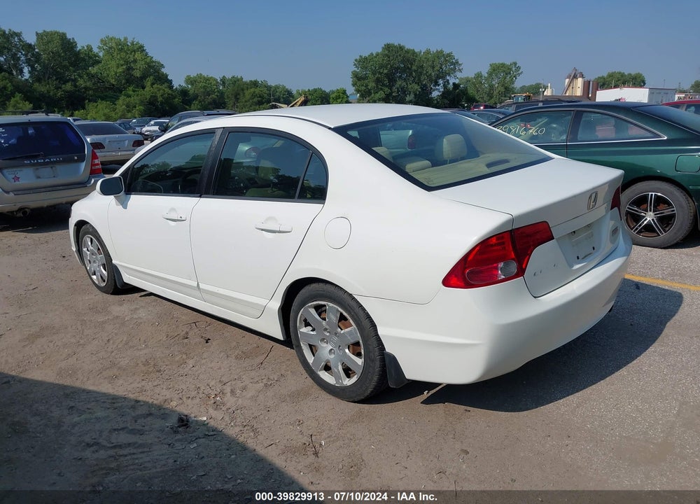 2007 HONDA CIVIC LX VIN: 2HGFA16587H316253