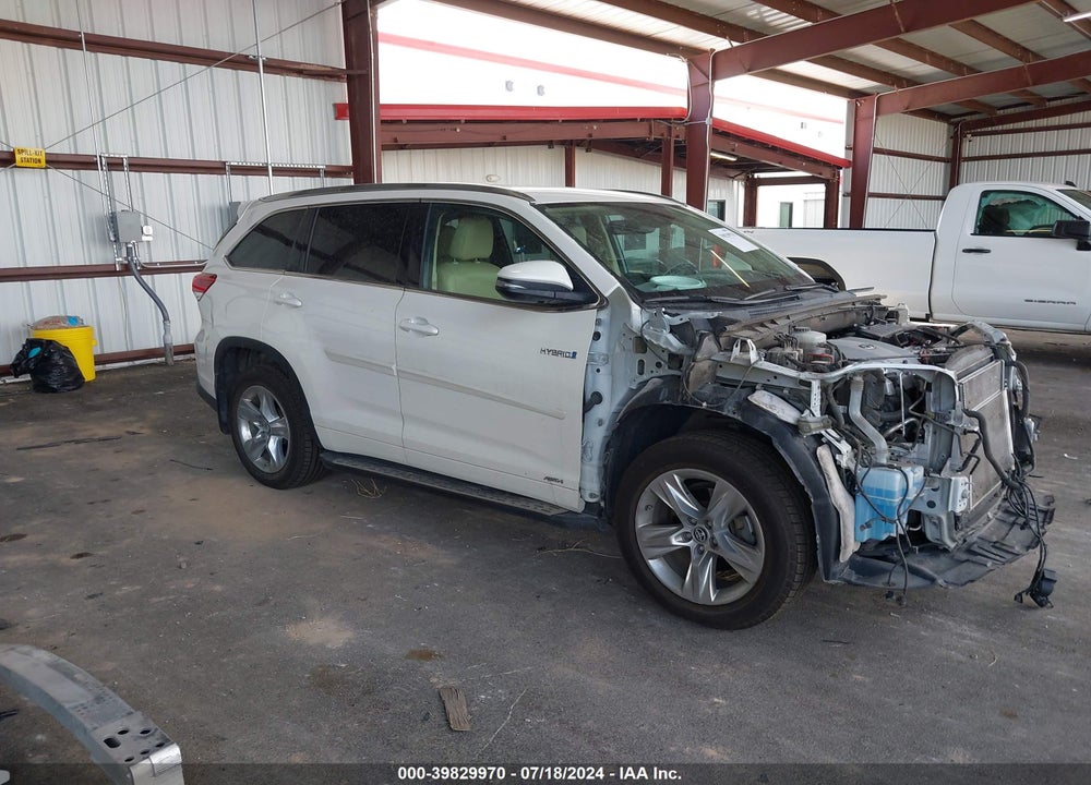 2018 TOYOTA HIGHLANDER HYBRID LIMITED VIN: 5TDDGRFH0JS043492