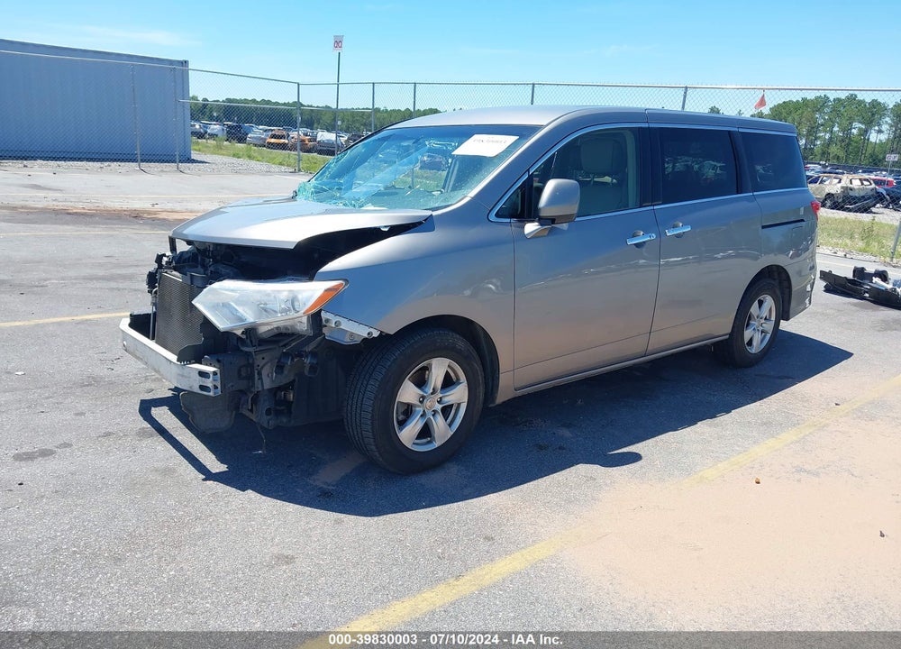 2013 NISSAN QUEST SV VIN: JN8AE2KP7D9063906