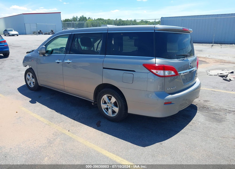 2013 NISSAN QUEST SV VIN: JN8AE2KP7D9063906