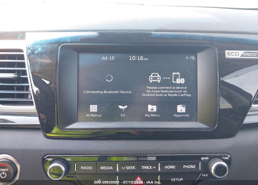 2019 KIA NIRO EV EX VIN: KNDCC3LG8K5016449