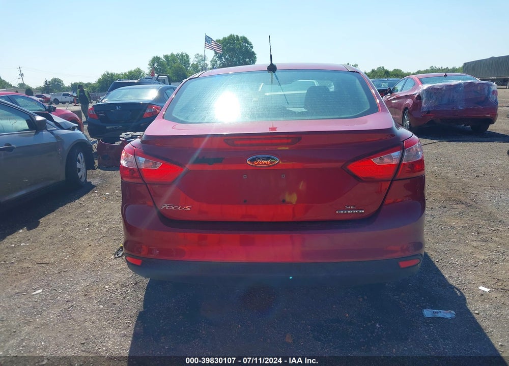 2013 FORD FOCUS VIN: 1FADP3F27DL162614