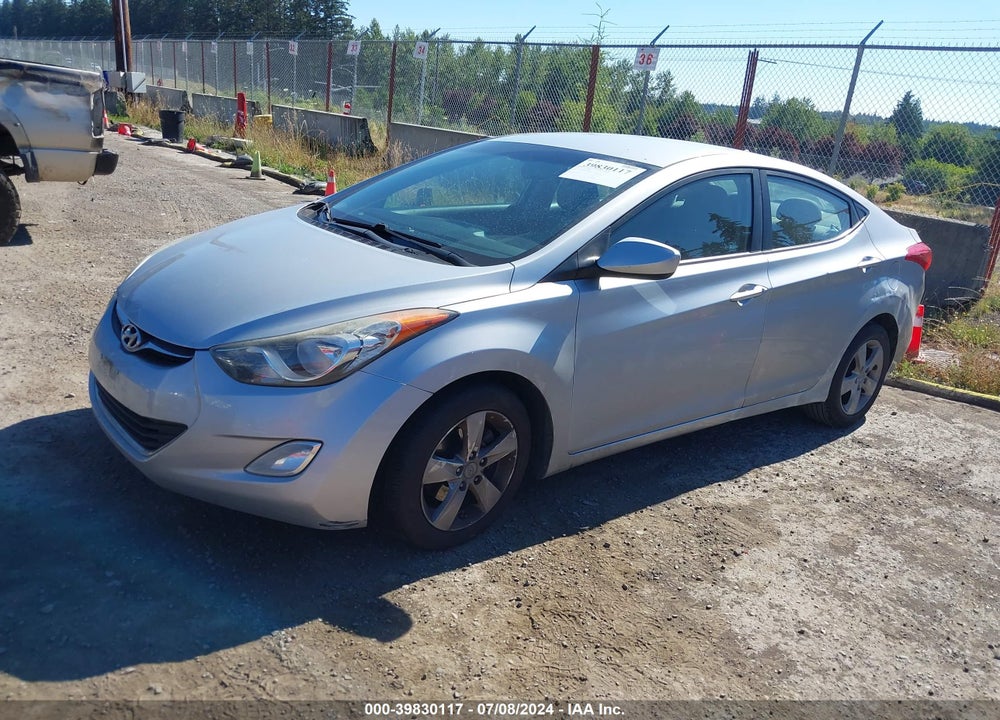 2012 HYUNDAI ELANTRA GLS VIN: 5NPDH4AE8CH062748