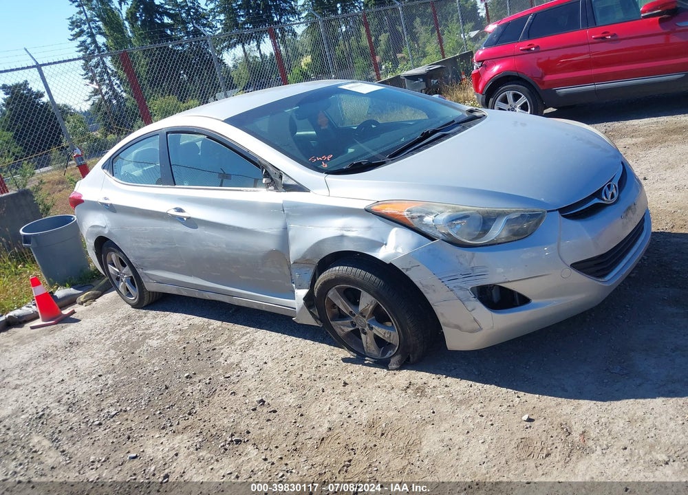 2012 HYUNDAI ELANTRA GLS VIN: 5NPDH4AE8CH062748