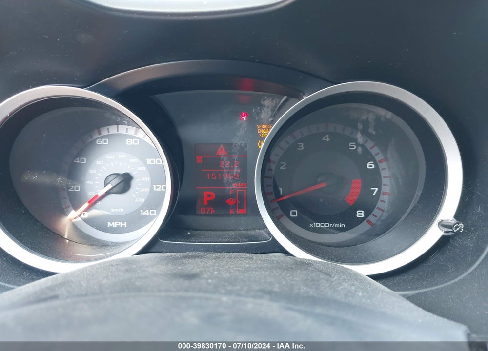 2008 MITSUBISHI LANCER DE/ES VIN: JA3AU26UX8U006812