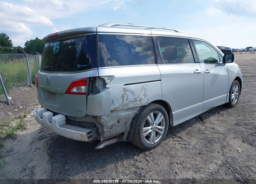 2012 NISSAN QUEST SL VIN: JN8AE2KP5C9035259