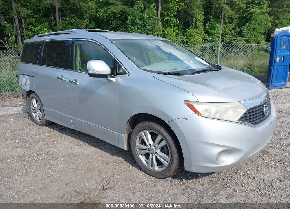2012 NISSAN QUEST SL VIN: JN8AE2KP5C9035259
