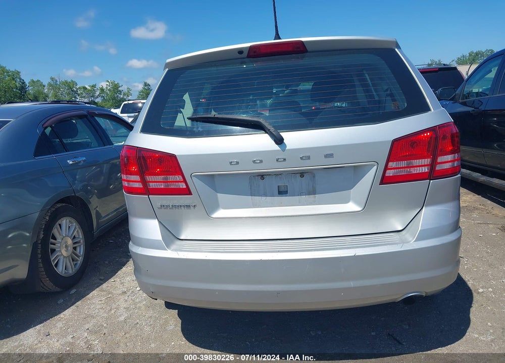 2012 DODGE JOURNEY SE/AVP VIN: 3C4PDCAB7CT390039
