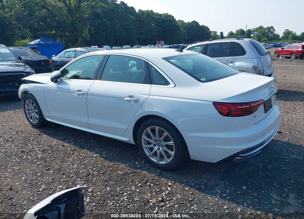2021 AUDI A4 PREMIUM 40 TFSI QUATTRO S TRONIC VIN: WAUABAF49MN004777