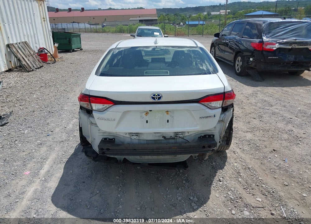 2022 TOYOTA COROLLA HYBRID LE VIN: JTDEAMDE5NJ039619