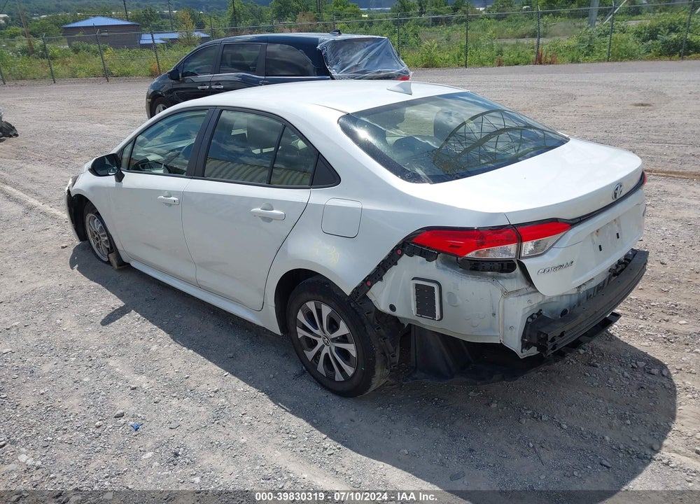2022 TOYOTA COROLLA HYBRID LE VIN: JTDEAMDE5NJ039619