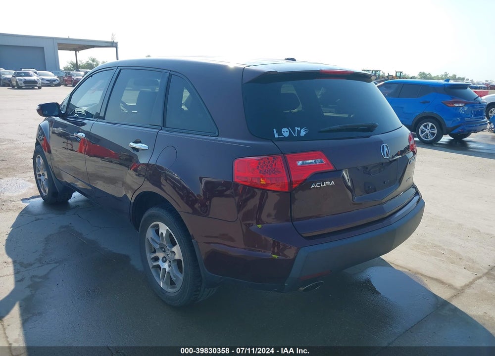 2009 ACURA MDX VIN: 2HNYD28239H525842