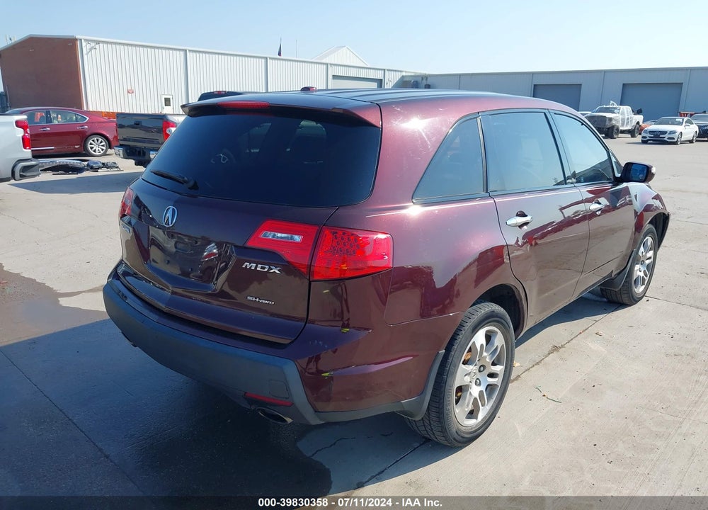 2009 ACURA MDX VIN: 2HNYD28239H525842