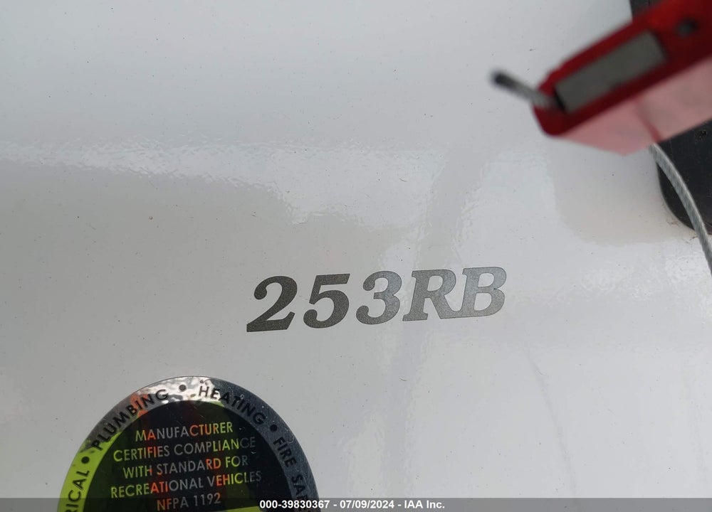 2019 SUNSET SS253RB19 VIN: 4YDT25326K5352052