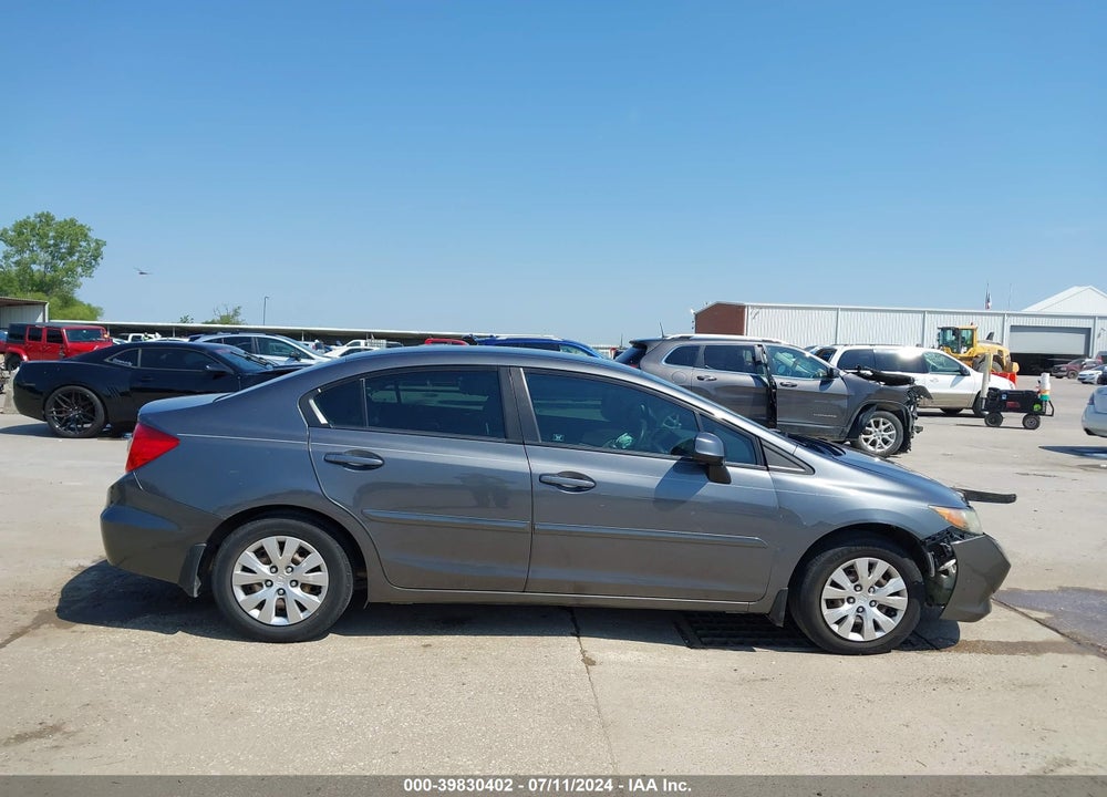 2012 HONDA CIVIC LX VIN: 19XFB2F56CE084811