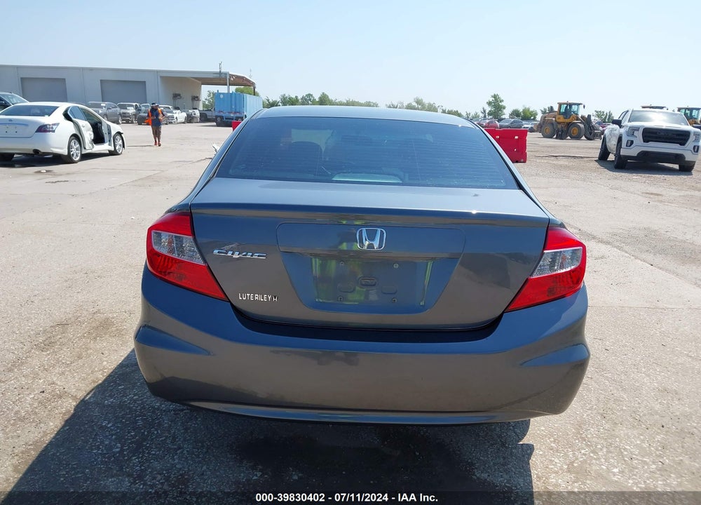 2012 HONDA CIVIC LX VIN: 19XFB2F56CE084811