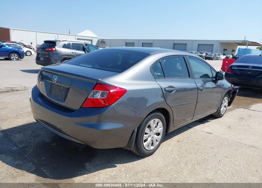 2012 HONDA CIVIC LX VIN: 19XFB2F56CE084811