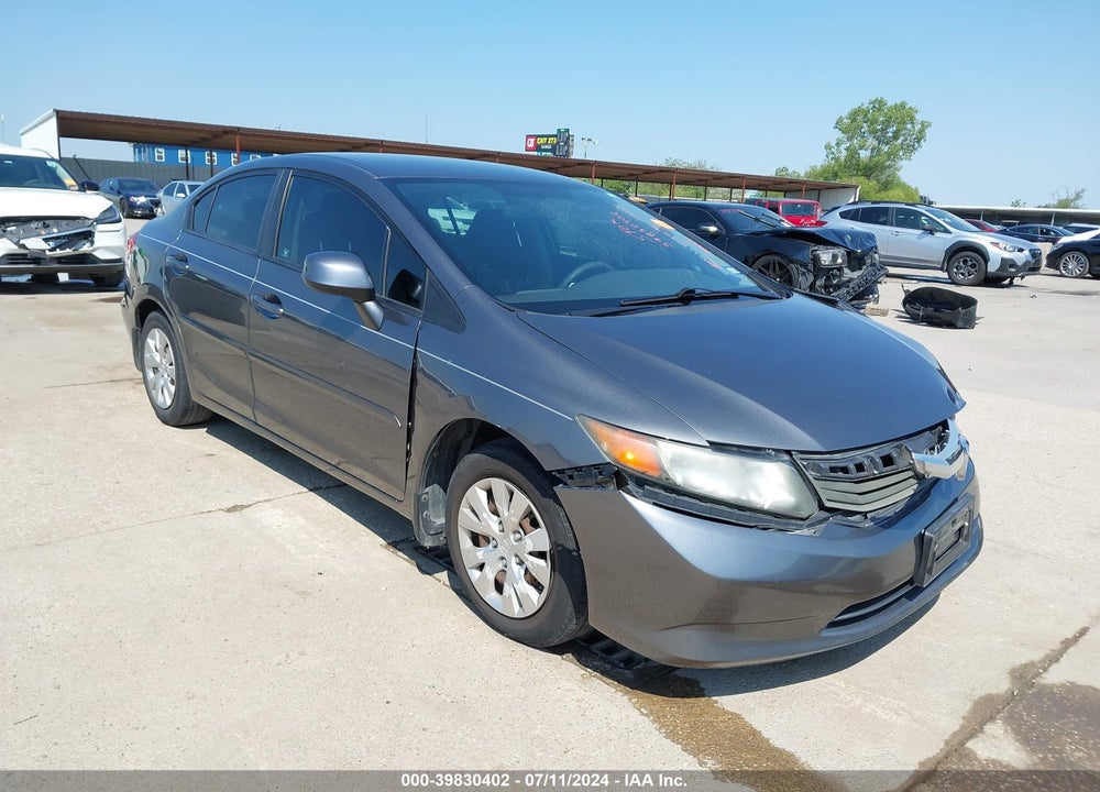 2012 HONDA CIVIC LX VIN: 19XFB2F56CE084811