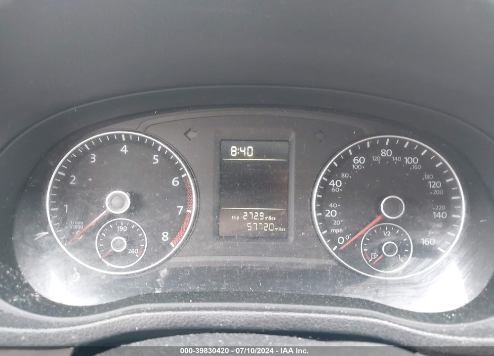 2012 VOLKSWAGEN PASSAT 2.5L S VIN: 1VWAP7A34CC097205