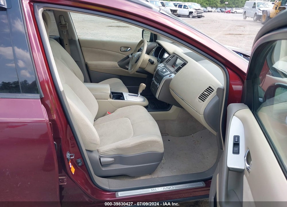 2009 NISSAN MURANO S VIN: JN8AZ18W69W130517