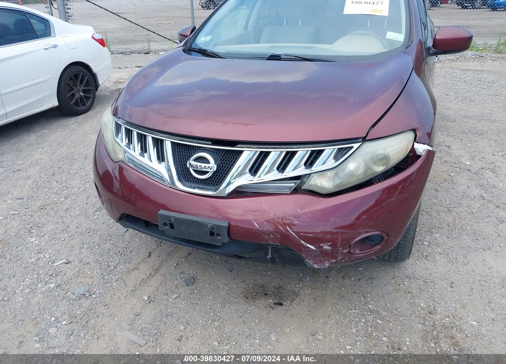 2009 NISSAN MURANO S VIN: JN8AZ18W69W130517