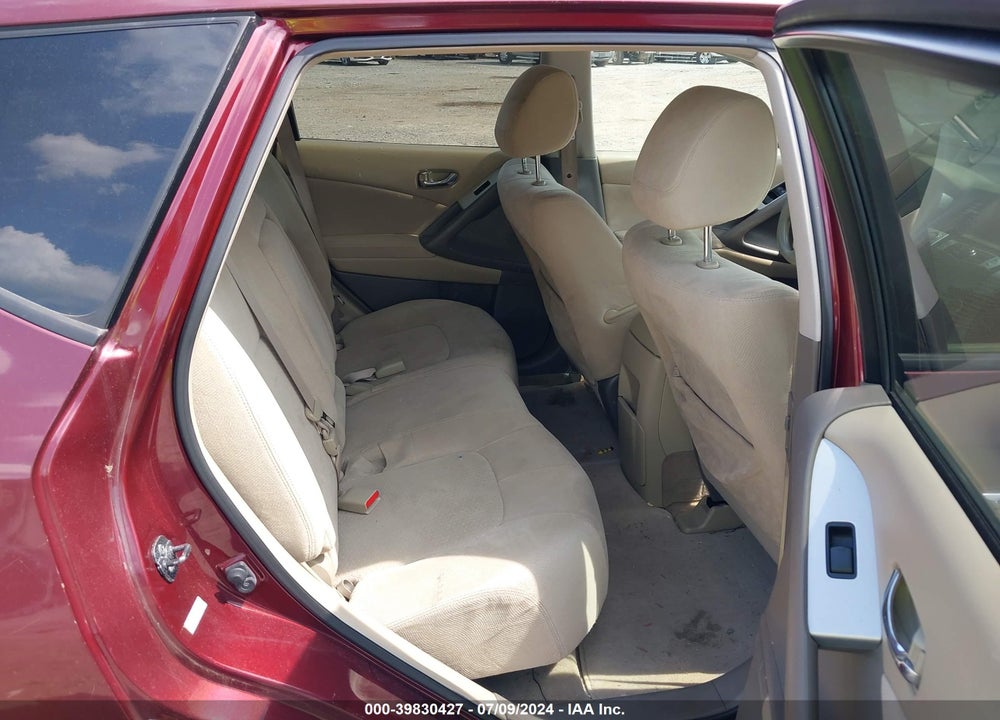 2009 NISSAN MURANO S VIN: JN8AZ18W69W130517
