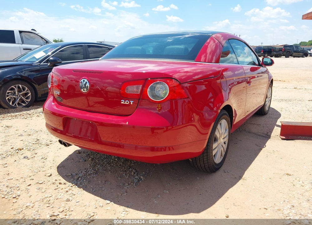 2008 VOLKSWAGEN EOS KOMFORT/TURBO VIN: WVWAA71F08V026271