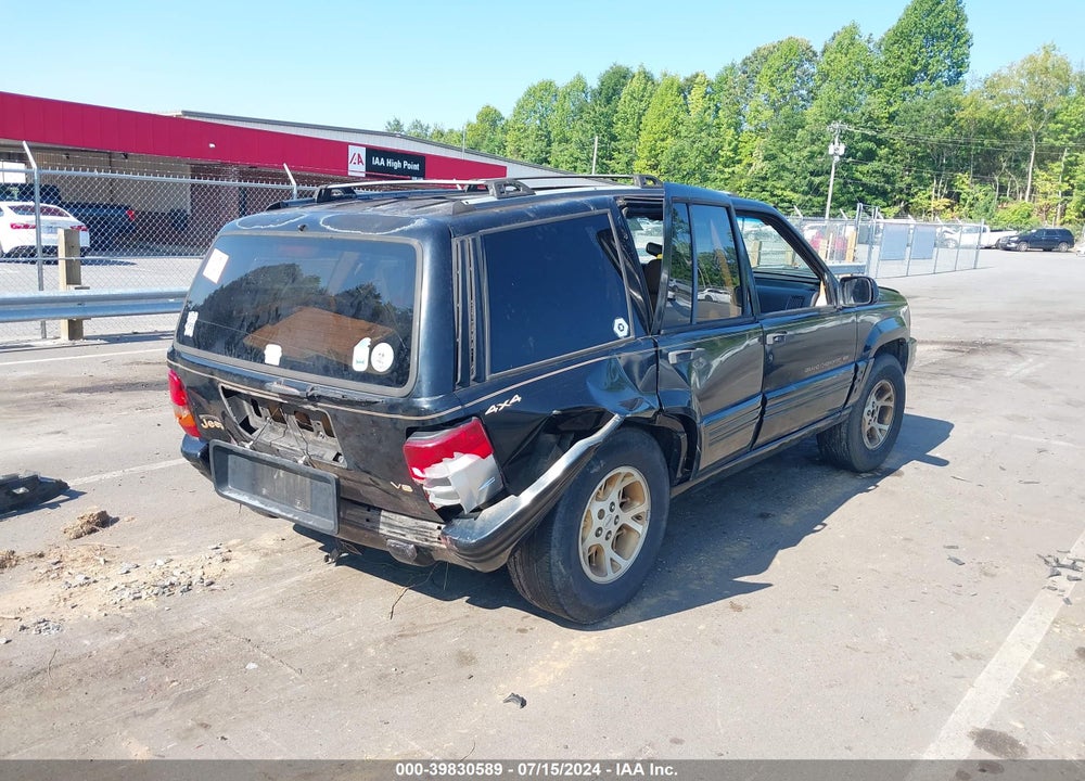 1996 JEEP GRAND CHEROKEE LIMITED VIN: 1J4GZ78Y4TC376737