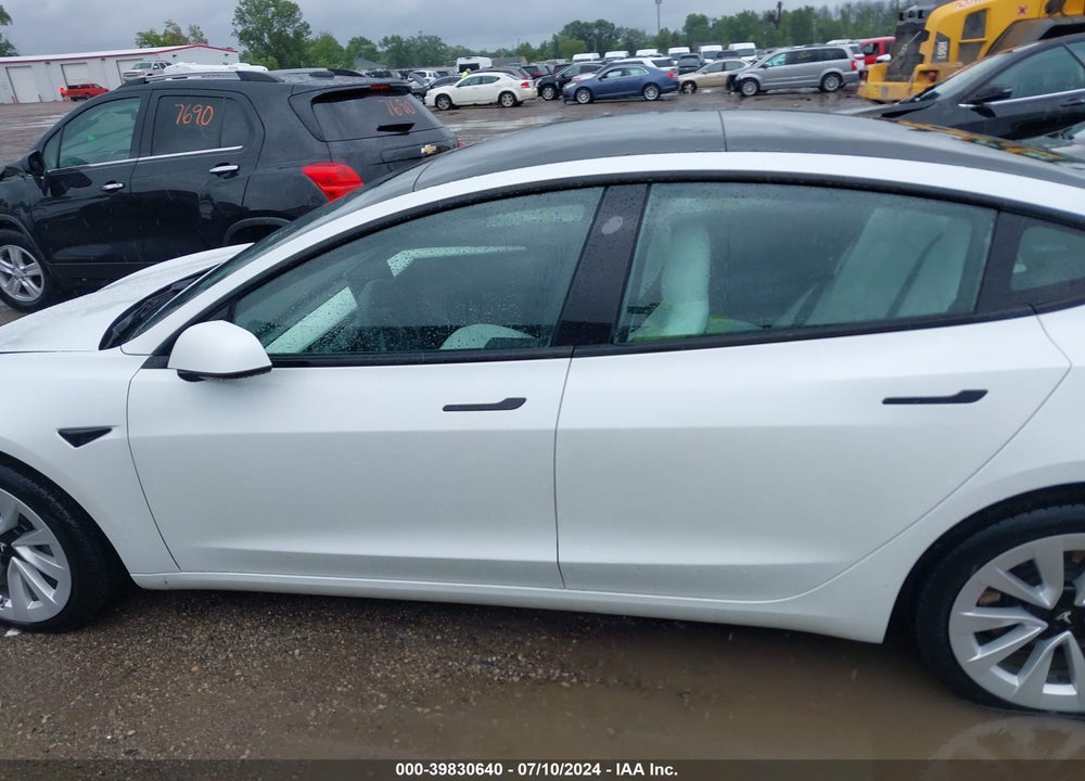 2022 TESLA MODEL 3 LONG RANGE DUAL MOTOR ALL-WHEEL DRIVE VIN: 5YJ3E1EB4NF248162