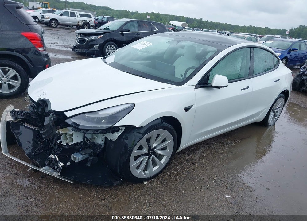 2022 TESLA MODEL 3 LONG RANGE DUAL MOTOR ALL-WHEEL DRIVE VIN: 5YJ3E1EB4NF248162
