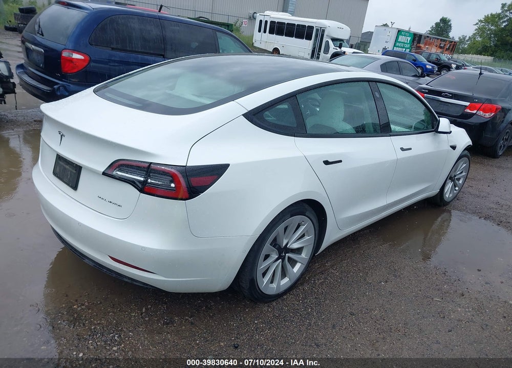 2022 TESLA MODEL 3 LONG RANGE DUAL MOTOR ALL-WHEEL DRIVE VIN: 5YJ3E1EB4NF248162