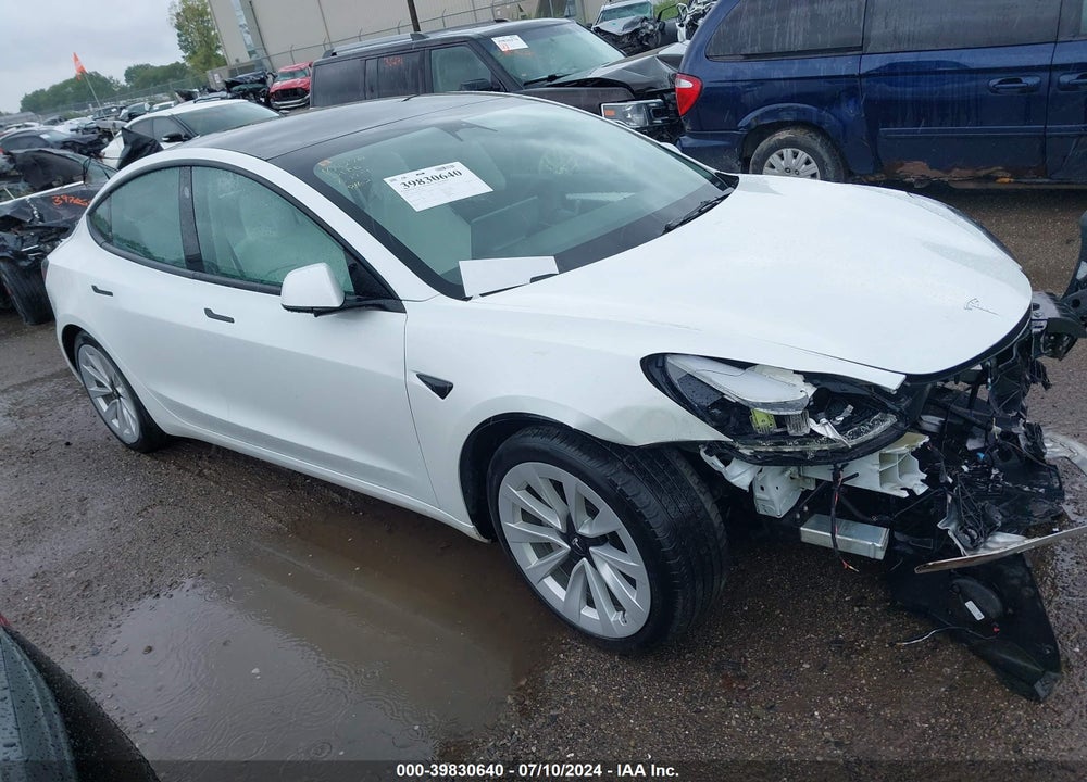 2022 TESLA MODEL 3 LONG RANGE DUAL MOTOR ALL-WHEEL DRIVE VIN: 5YJ3E1EB4NF248162