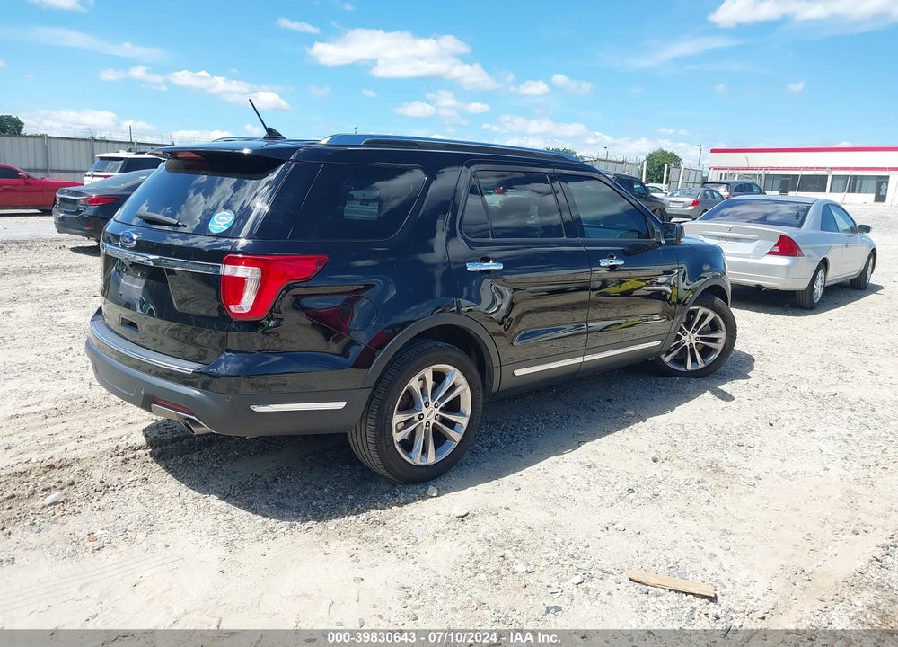 2018 FORD EXPLORER LIMITED VIN: 1FM5K7F86JGA87008
