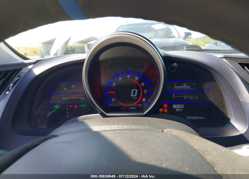 2011 HONDA CR-Z EX VIN: JHMZF1D64BS004438