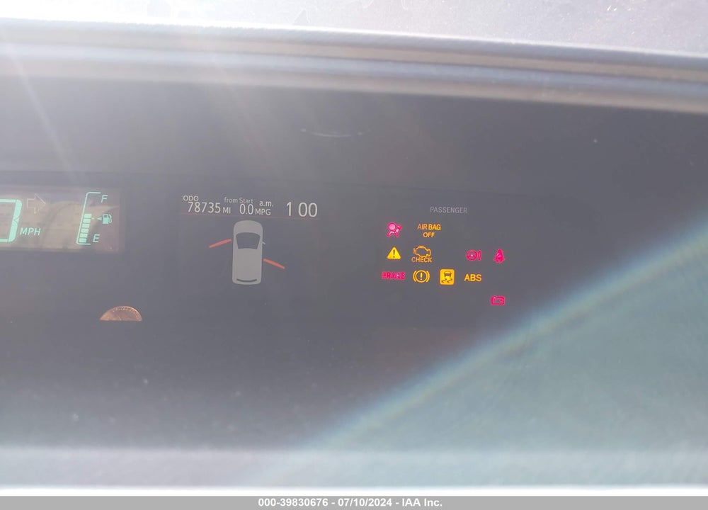 2012 TOYOTA PRIUS C TWO VIN: JTDKDTB32C1512153