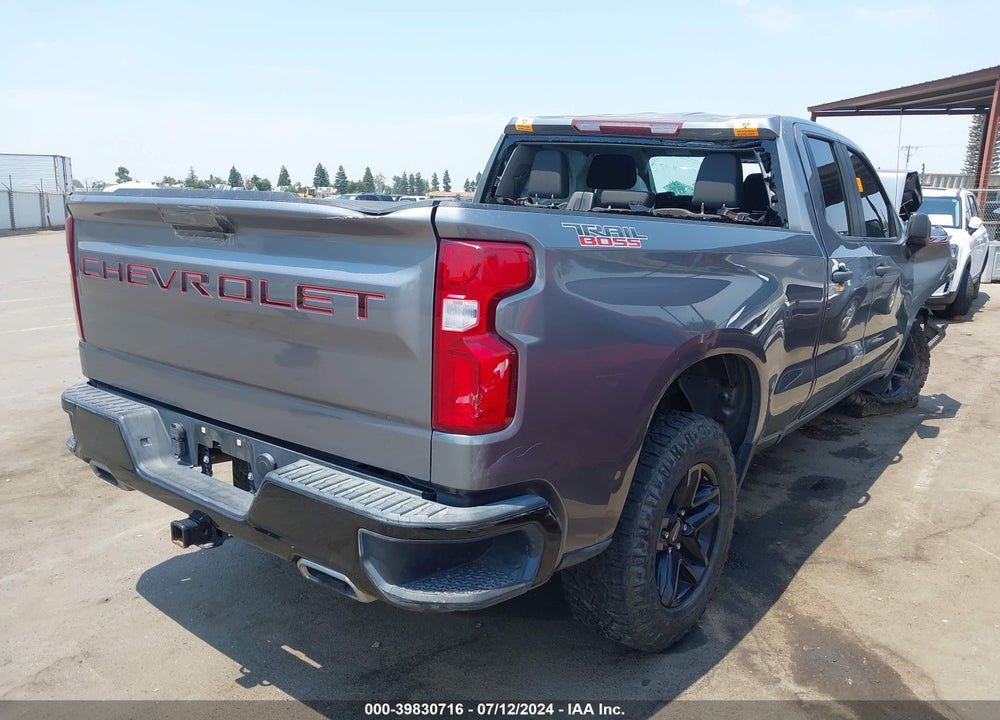 2020 CHEVROLET SILVERADO 1500 4WD DOUBLE CAB STANDARD BED CUSTOM TRAIL BOSS VIN: 1GCRYCEF9LZ249878