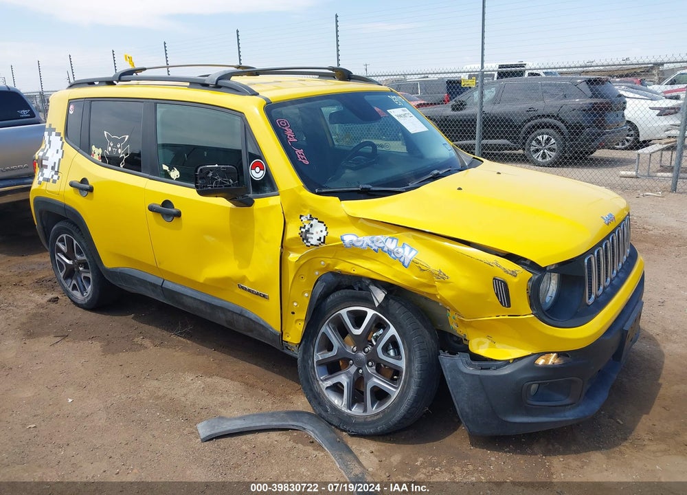 2017 JEEP RENEGADE LATITUDE FWD VIN: ZACCJABBXHPG20794