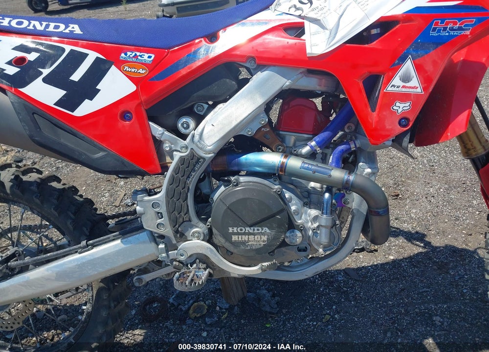 2022 HONDA CRF450 RWE VIN: JH2PE1136NK300336