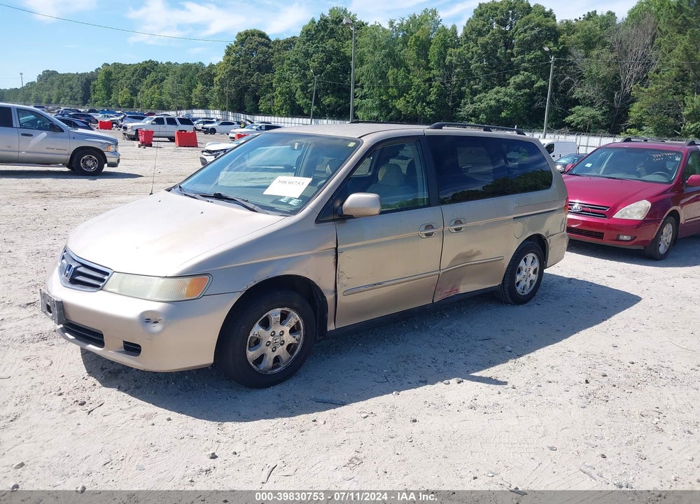 2002 HONDA ODYSSEY EX VIN: 2HKRL18602H588940