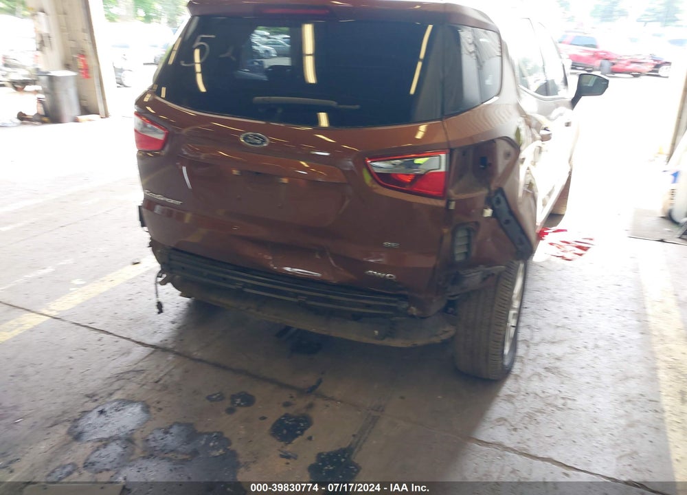 2019 FORD ECOSPORT SE VIN: MAJ6S3GL1KC272988