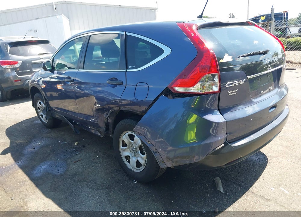 2012 HONDA CR-V LX VIN: 5J6RM4H30CL049956